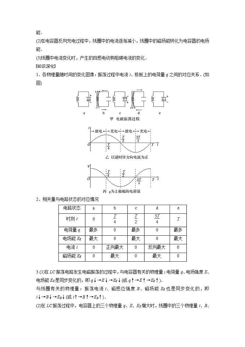 高中物理新教材同步选修第二册课件+讲义 第4章　4.1　电磁振荡03