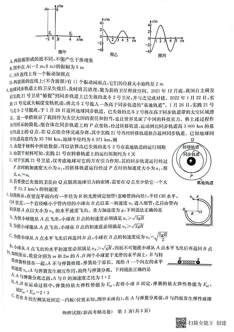 2022届湖北省华大新高考联盟名校高三押题卷物理试题（PDF版 ）03