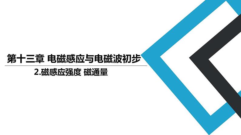 2019人教版 物理必修三 第13章 第2节磁感应强度 磁通量（2）课件PPT01