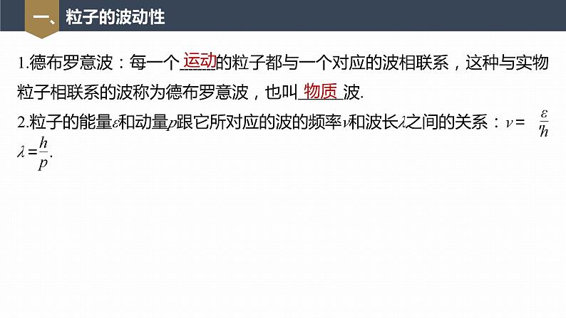 高中物理新教材同步选修第三册课件+讲义 第4章　4.5　粒子的波动性和量子力学的建立07