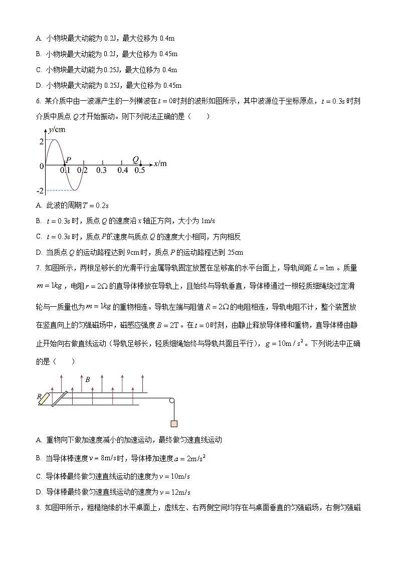 2022-2023学年安徽省淮南市高三下学期二模物理试题（解析版）03