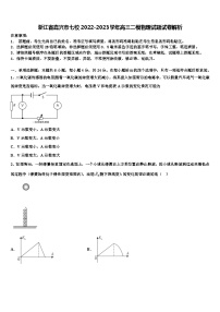 浙江省嘉兴市七校2022-2023学年高三二模物理试题试卷解析