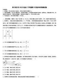 浙江绍兴市2023年高三下学期第三次质量考评物理试题