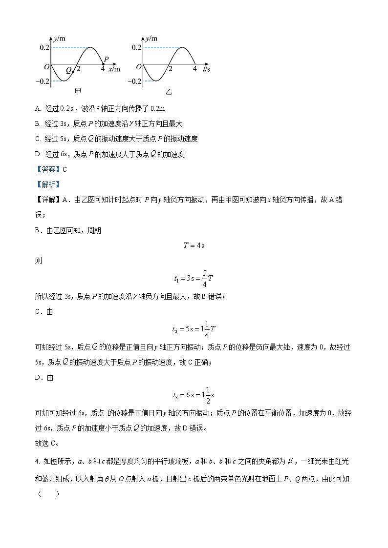 2023届山东省实验中学高三模拟测试物理试题（二）（解析版）03