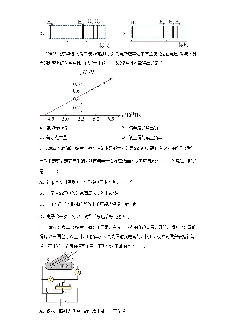 2023届北京市高考物理模拟试题知识点分类训练：近代物理1第2页
