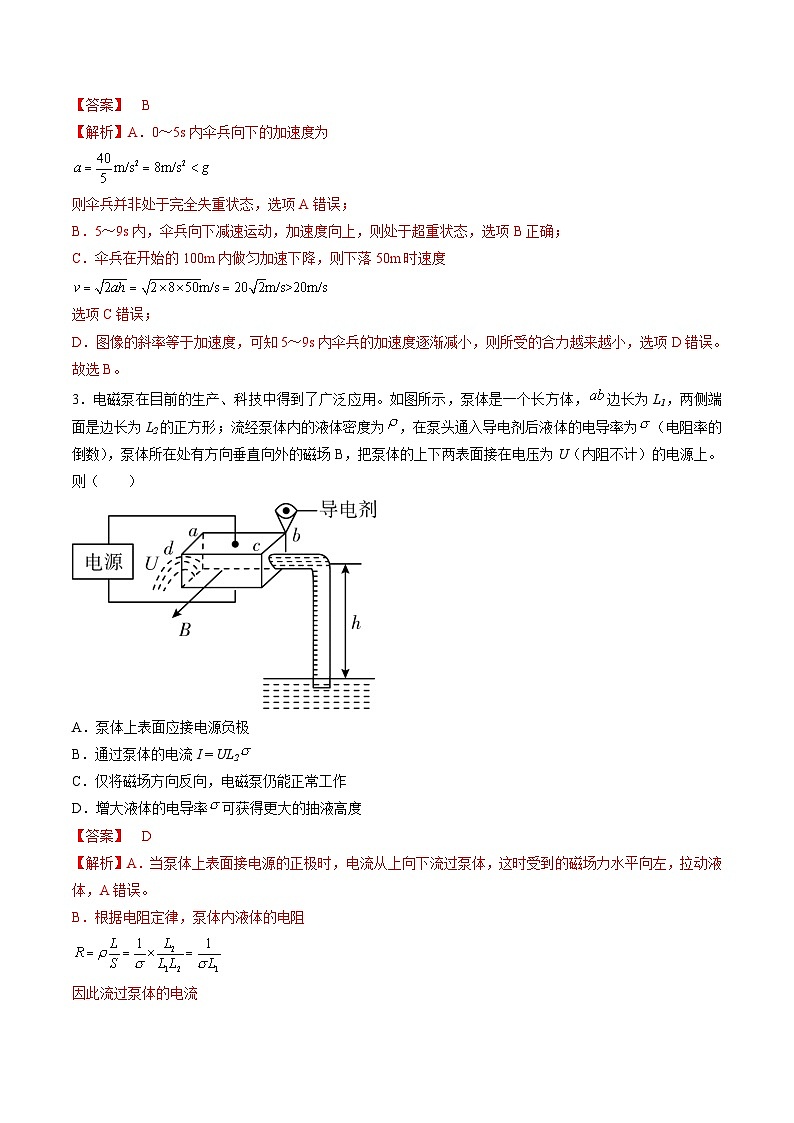 2023年高考考前押题密卷：物理（天津卷）（全解全析）02