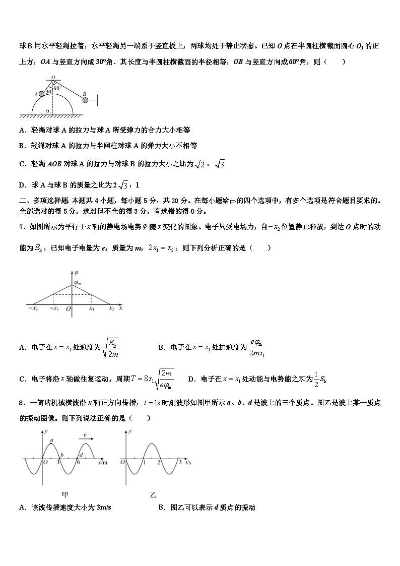 2023届江苏省盐城市大丰区新丰中学高三教学质量检测试题物理试题第3页
