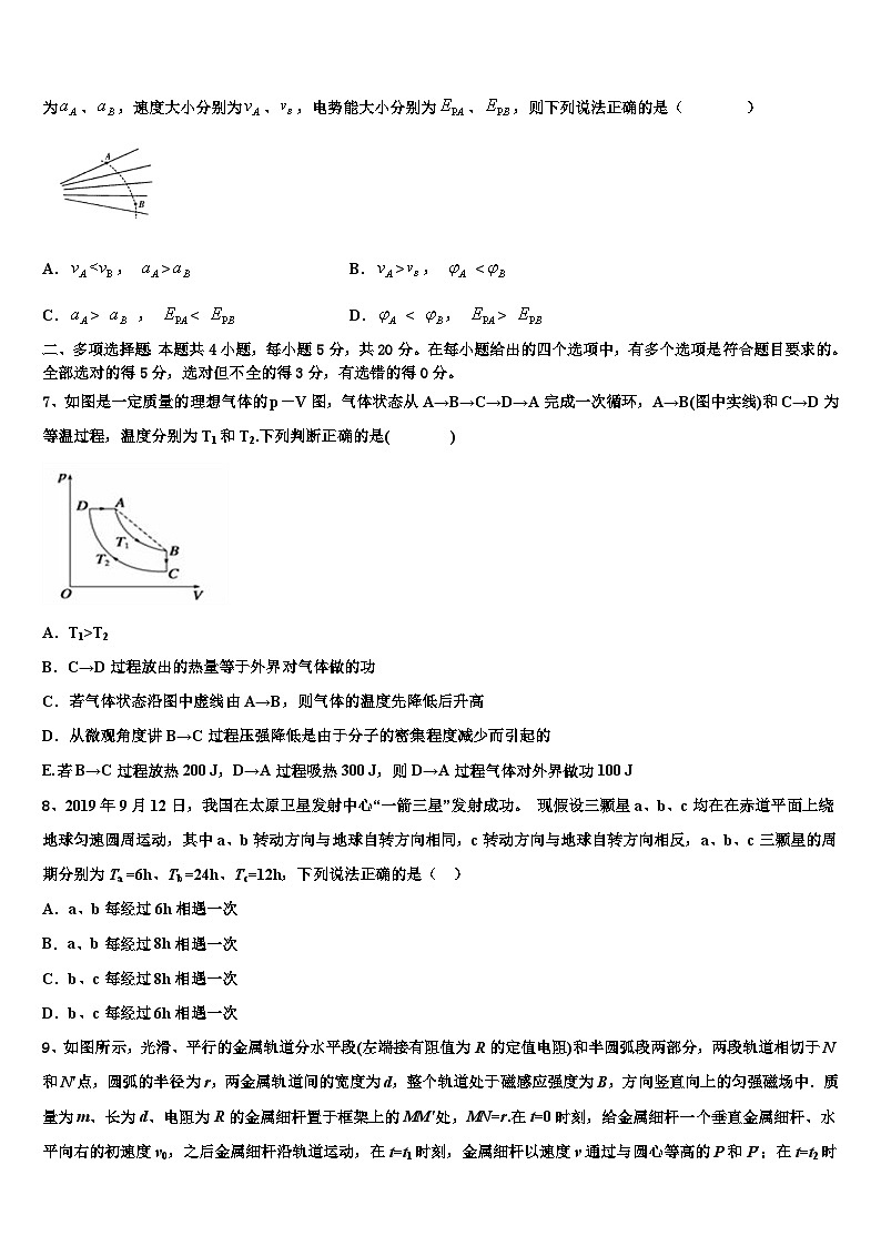 2023届宁夏回族自治区育才中学高考模拟考试物理试题试卷03