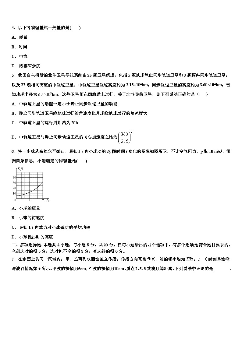 2023届宁夏银川市宁夏大学附属中学高三物理试题一模物理试题试卷02