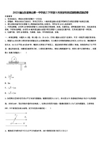 2023届山东省莱山第一中学高三下学期3月质量检测试题物理试题试卷