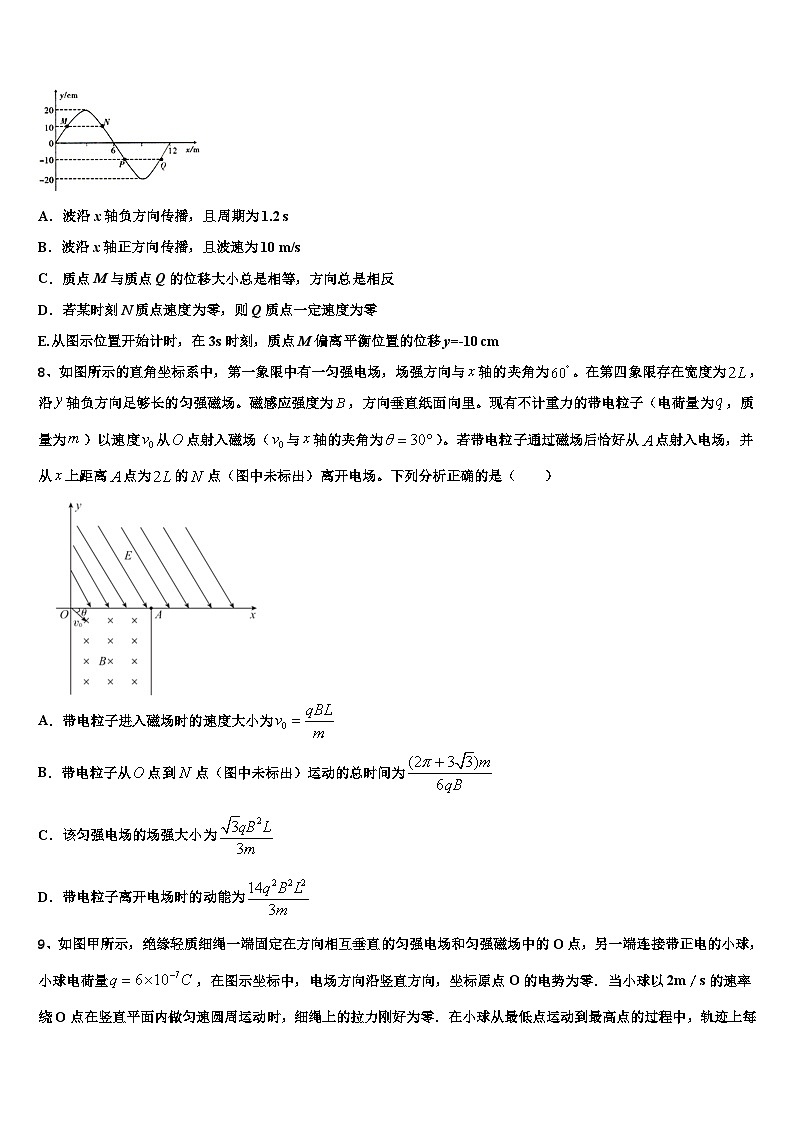 2023届陕西省煤炭建设公司第一中学高考物理试题必刷试卷（新课标卷）第3页