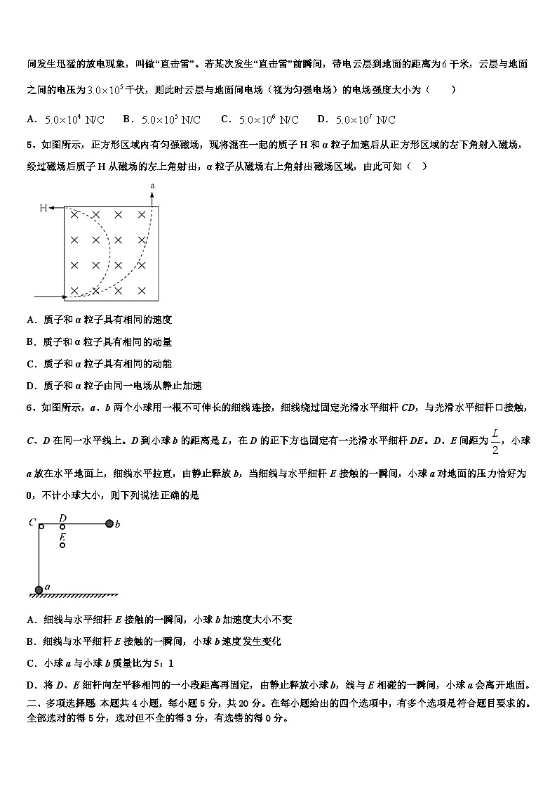 2023届延安中学高三（下）月考试卷（二）物理试题02