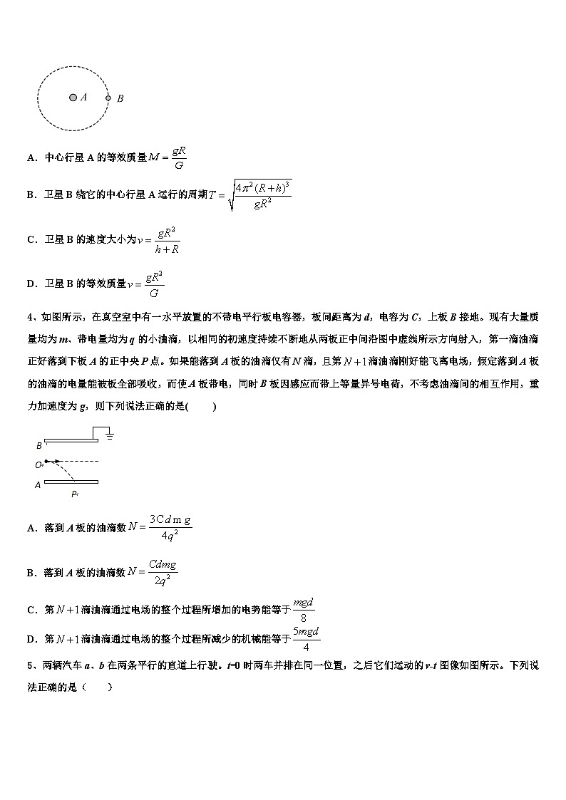 2023届山东省青岛市实验高中普通高中毕业班质量检测试题（物理试题）第二轮试卷02