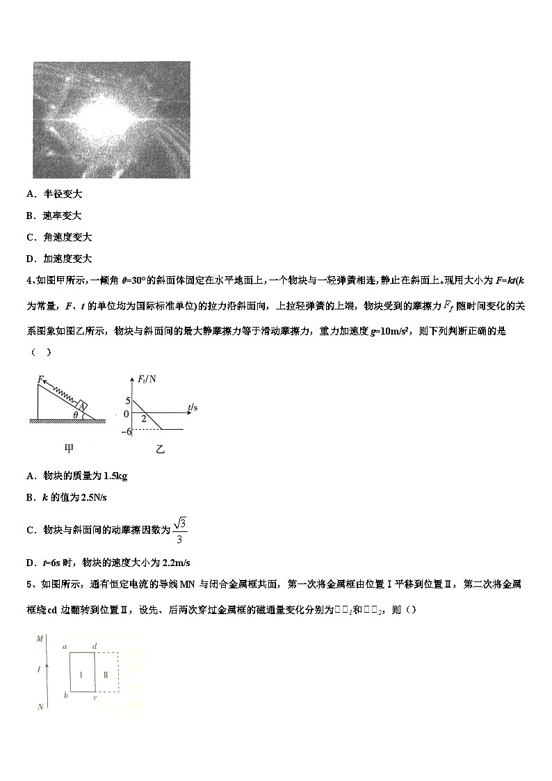 2023届山西省晋中市祁县二中高三下学期期末质量调研（一模）物理试题试卷02