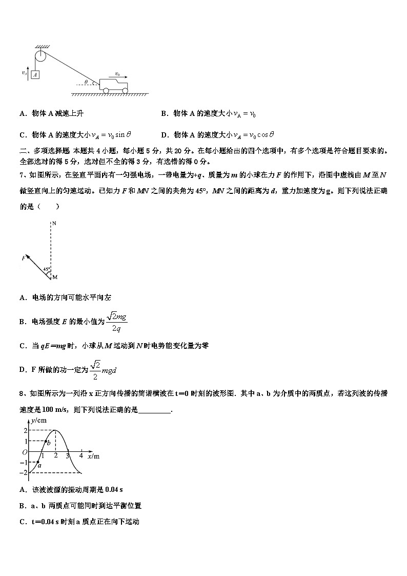 2023届四川雅安中学高三第一次诊断性考试物理试题第3页