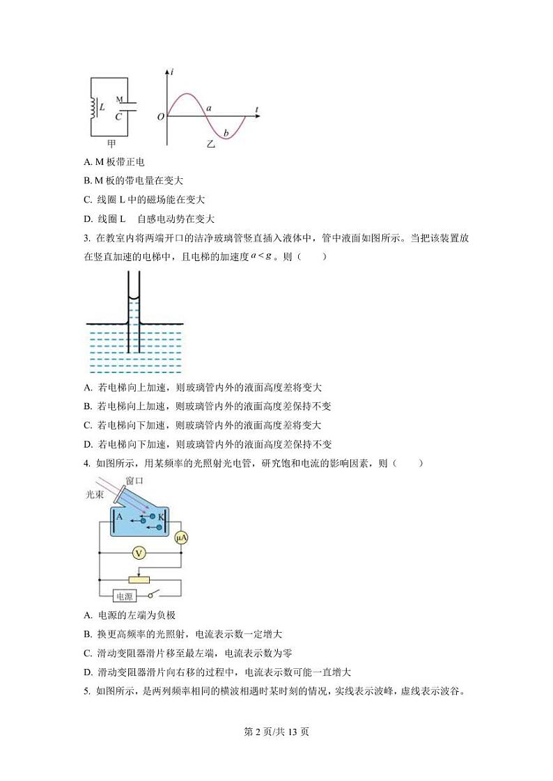 2022-2023学年江苏省南通市新高考基地学校南通中学等高三下学期第五次大联考物理试题（PDF版）第2页