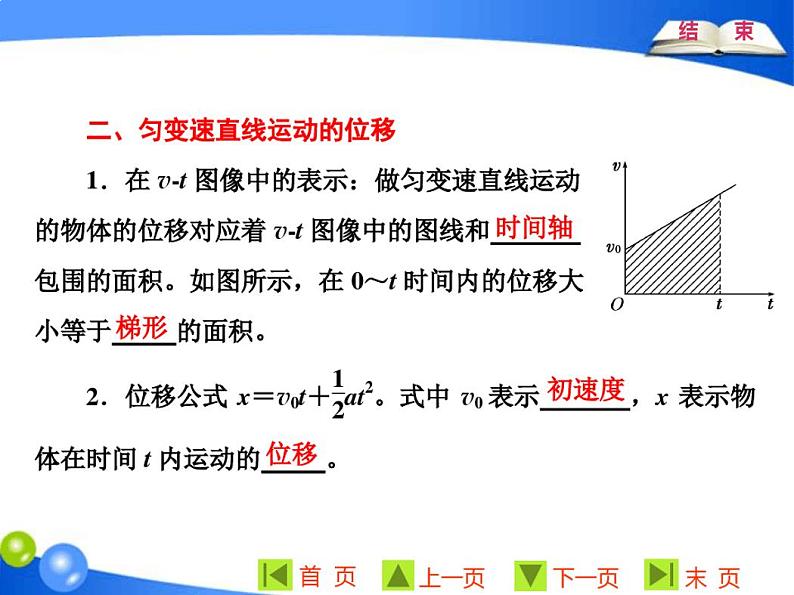 第二章第3节匀变速直线运动的位移与时间的关系第3页