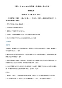 2022-2023学年湖北省当阳市第一中学高一上学期期中物理试题含解析