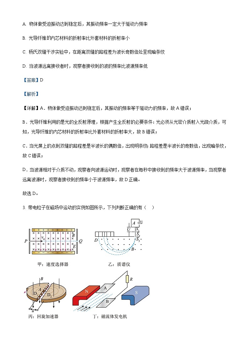 2022-2023学年江苏省南京师范大学附属扬子中学高二上学期期末物理试题含解析02