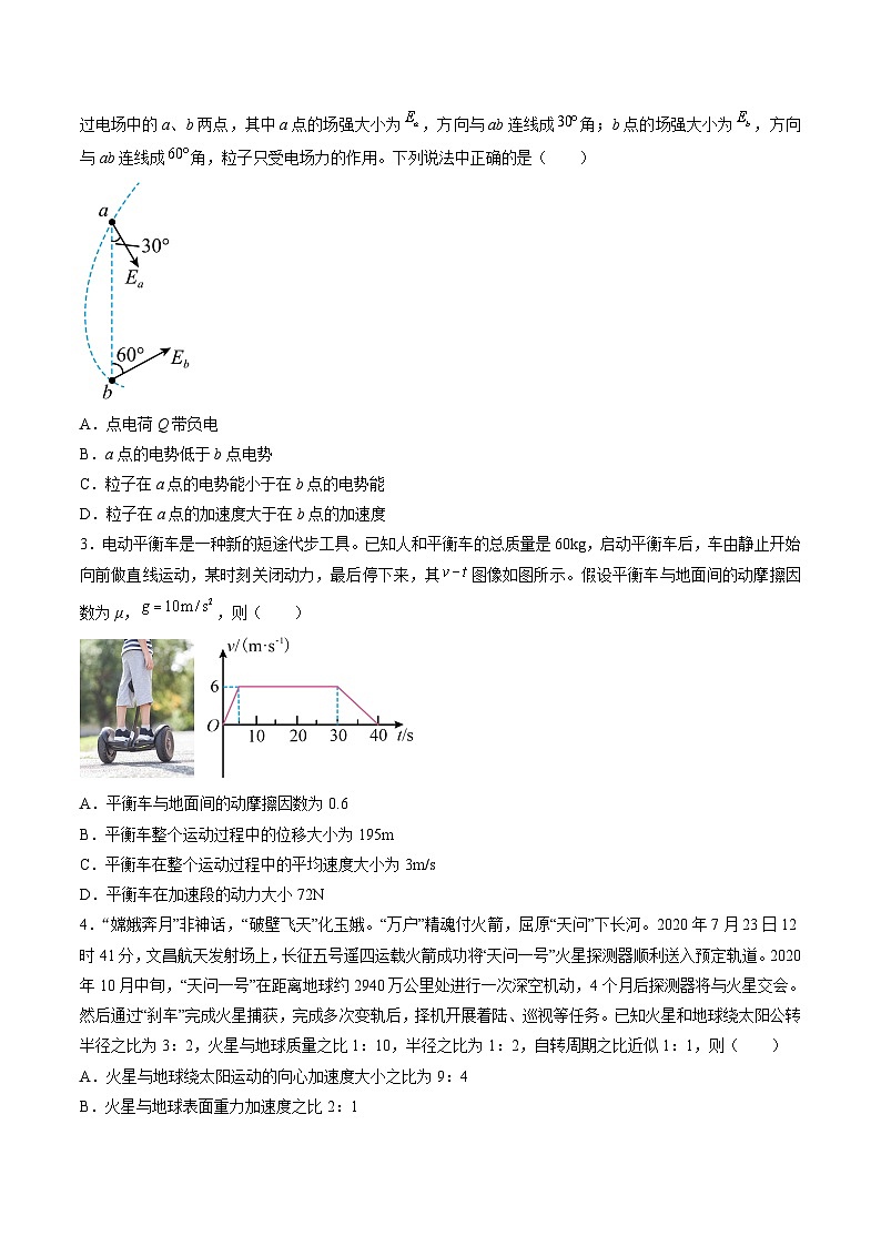 必刷卷01——【高考三轮冲刺】2023年高考物理考前20天冲刺必刷卷（天津专用）（原卷版）第2页