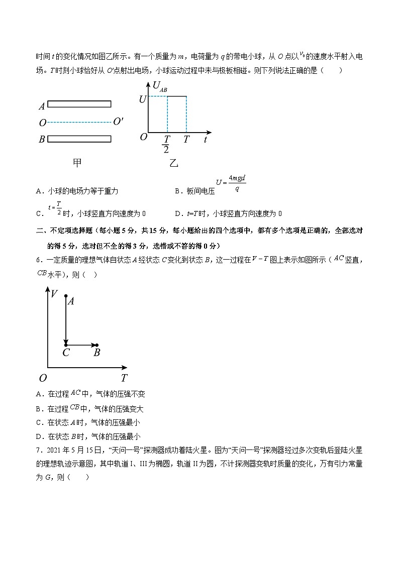 必刷卷05——【高考三轮冲刺】2023年高考物理考前20天冲刺必刷卷（天津专用）（原卷版+解析版）03
