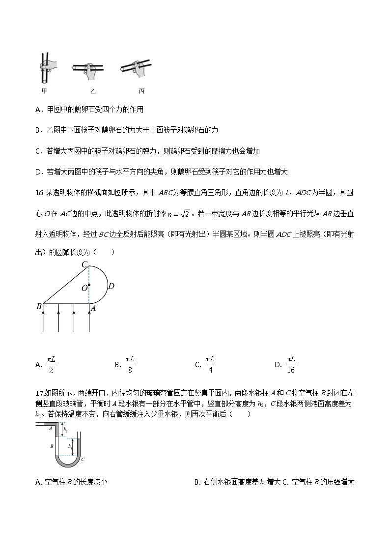 2023年高考押题预测卷03（五省卷）-物理（考试版）A4第2页