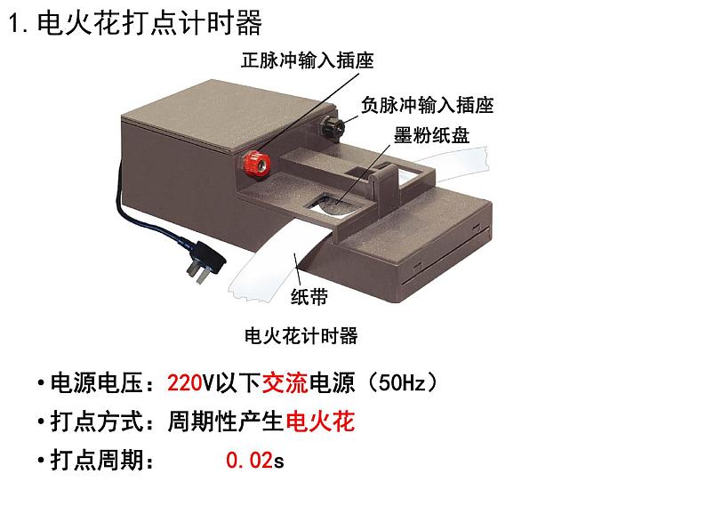 1.3.3+实验：用打点计时器测速度+课件-2022-2023学年高一上学期物理人教版（2019）必修第一册+04