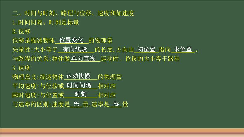 第一章《运动的描述》知识复习课件—2021-2022学年高一上学期物理人教版（2019）必修第一册06