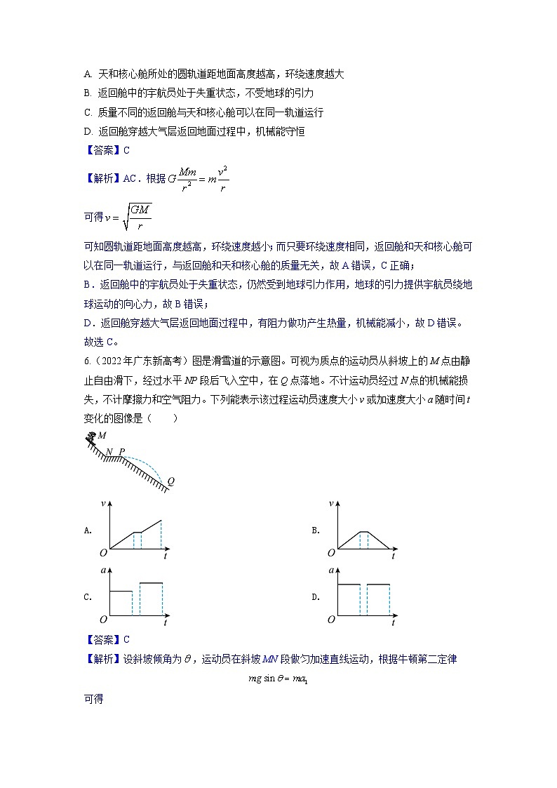 真题重组卷02——2023年高考物理真题汇编重组卷（浙江专用）03