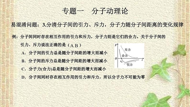 2022-2023年高考物理二轮复习 热学专题复习课件(重点难点易错点核心热点经典考点)08