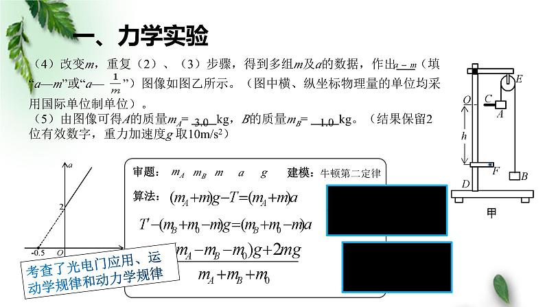 2022-2023年高考物理二轮复习 高三解题指导：实验题课件(重点难点易错点核心热点经典考点)06