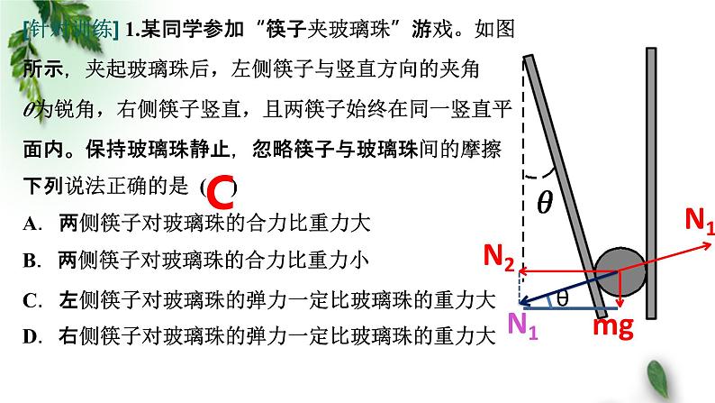 2022-2023年高考物理一轮复习 共点力的平衡-动态平衡模型课件(重点难点易错点核心热点经典考点)05