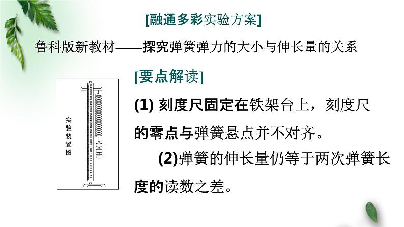 2022-2023年高考物理一轮复习 实验：探究弹簧弹力与形变量的关系课件(重点难点易错点核心热点经典考点)第8页