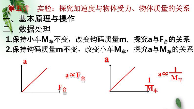 2022-2023年高考物理一轮复习 实验：探究加速度与物体受力、物体质量的关系课件(重点难点易错点核心热点经典考点)第7页