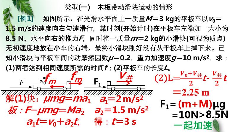 2022-2023年高考物理一轮复习 牛顿第二定律的应用——板块、皮带模型课件(重点难点易错点核心热点经典考点)第8页