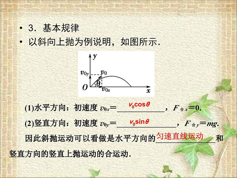 2022-2023年鲁科版(2019)新教材高中物理必修2 第2章抛体运动复习巩固课件第7页