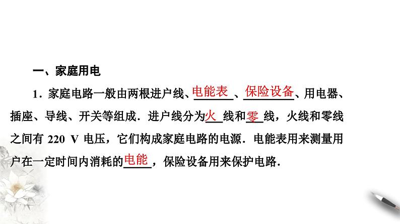 2022-2023年鲁科版(2019)新教材高中物理必修3 第4章闭合电路欧姆定律与科学用电第4节科学用电课件第2页