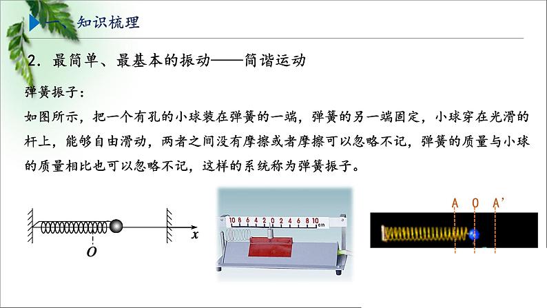 2022-2023年鲁科版(2019)新教材高中物理选择性必修1 第2章机械振动第1节简谐运动课件06