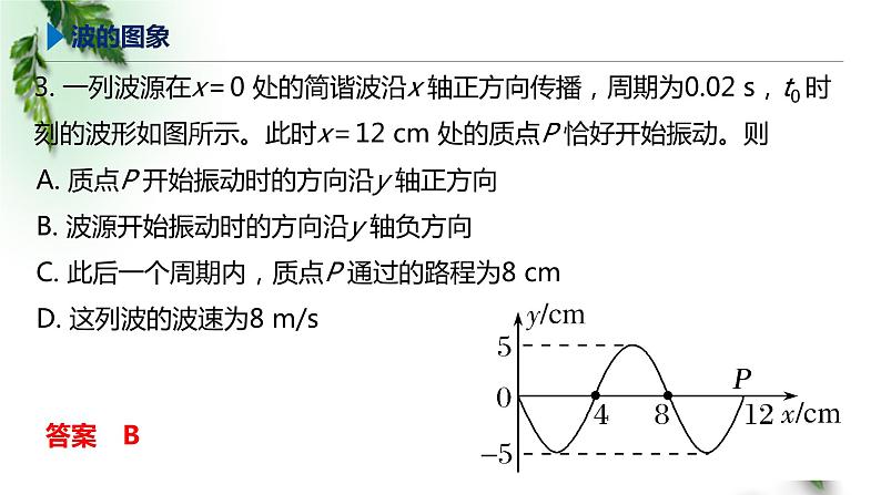 2022-2023年鲁科版(2019)新教材高中物理选择性必修1 第3章机械波章末习题课课件05