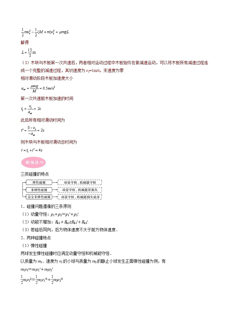 专题10  动量守恒定律综合应用-冲刺高考物理大题突破+限时集训（全国通用）02