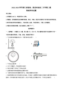 2022-2023学年浙江省临海、新昌两地高三下学期三模物理试题（word版）