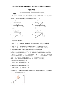 2022-2023学年青海省高三下学期第一次模拟考试理综物理试卷（含解析）