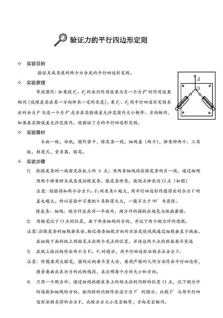 高中物理实验大全第3页