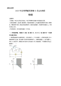 2023年高考物理押题卷01（山东卷）（含考试版、全解全析、参考答案、答题卡）