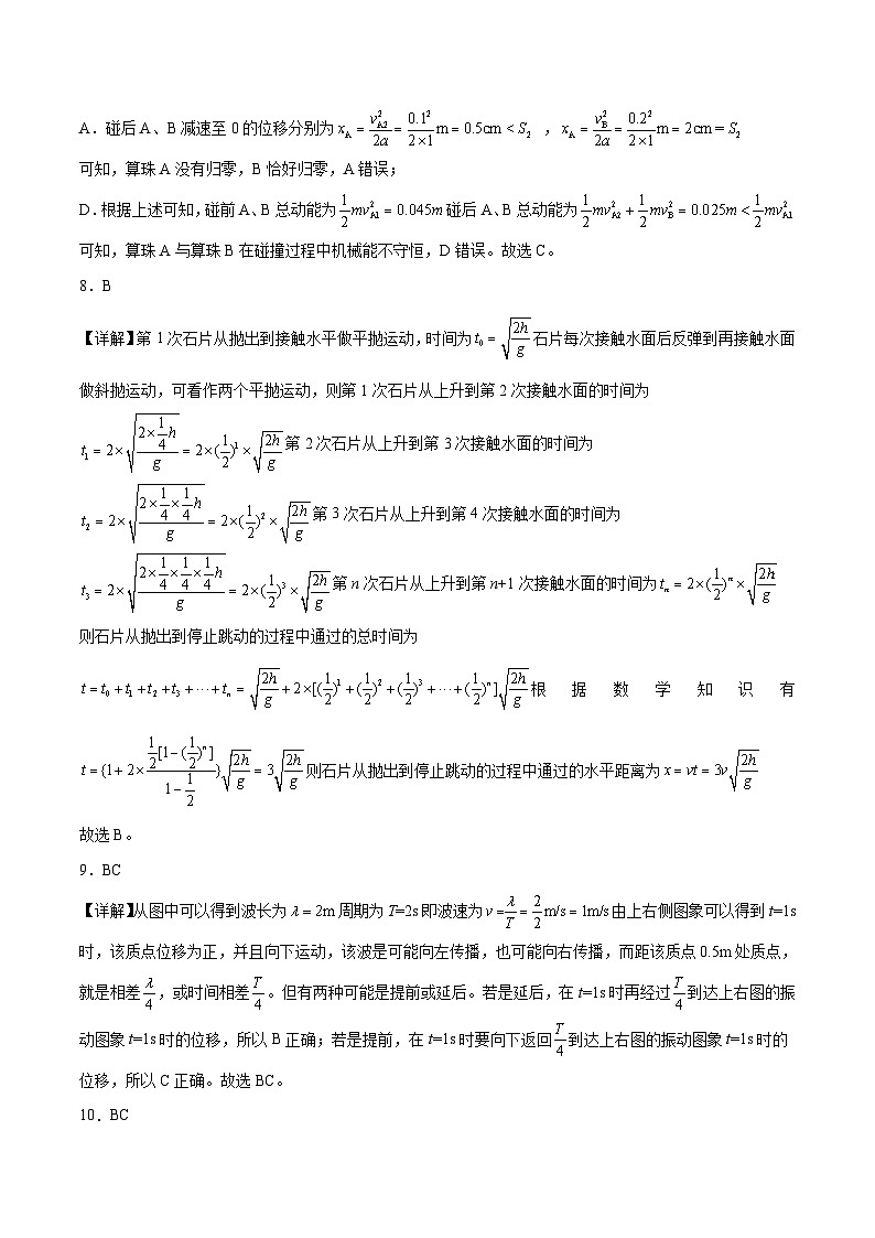 2023年高考物理押题卷01（山东卷）（全解全析）第3页