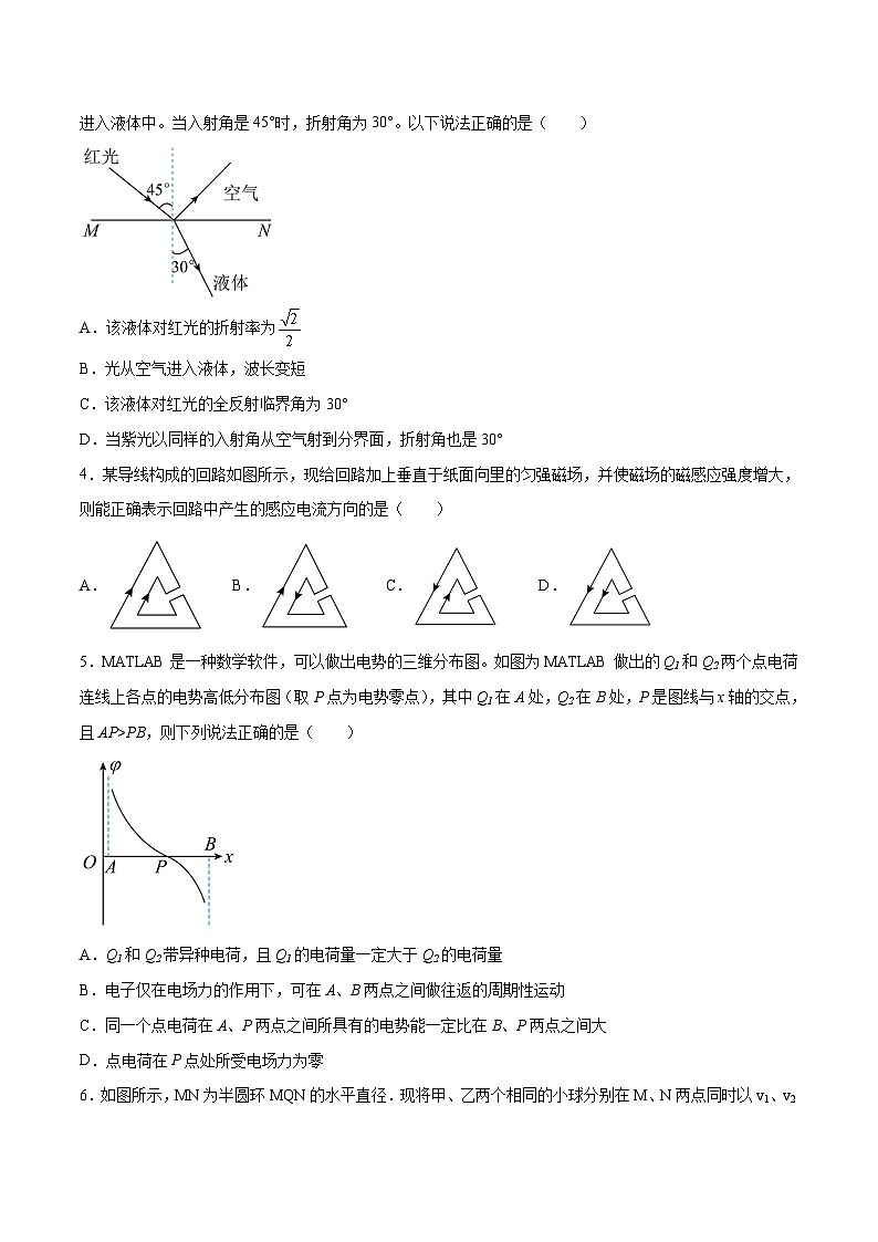 2023年高考物理押题卷02（辽宁卷）（考试版）A4第2页
