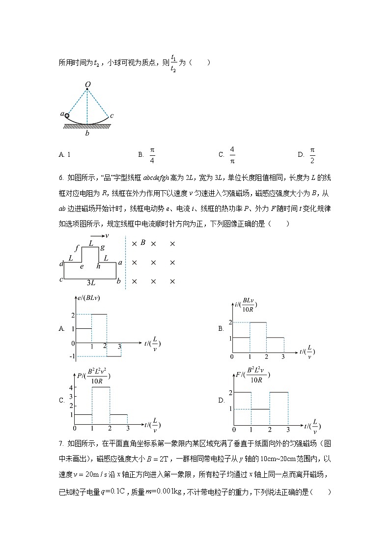2022-2023学年安徽省合肥一中等十校联考高二下学期期中联考物理（A）试题（Word版）第3页