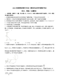 2023届湖南省郴州市高三第四次适应性模拟考试 物理试题（word版）