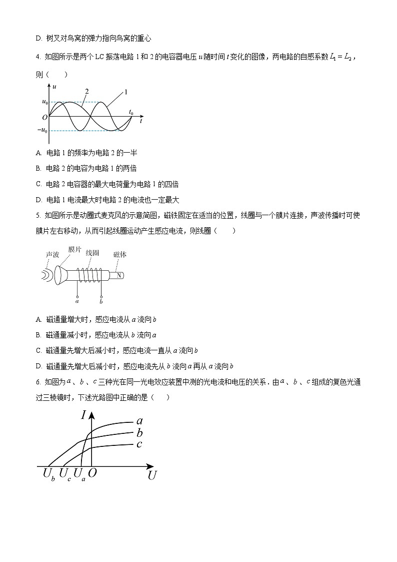 2023届浙江省杭州市第二中学高三下学期4月联考物理试题（解析版）第2页