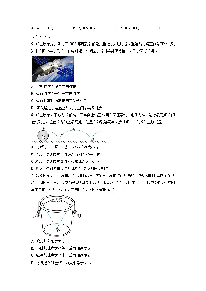 2022-2023学年浙江省诸暨市高三下学期5月适应性考试物理试题（解析版）第2页